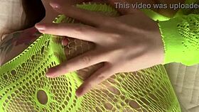 Beautiful babe with natural tits invites you to jerk off to her homemade video