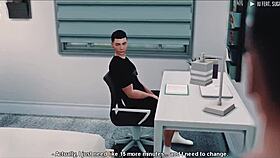 Virtual ride - tricked asian virgin gets deepthroat blowjob and rides in 3d reality