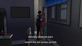 Sneak peek at naughty 3D hentai backstage fun