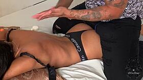 This Erotic Teen 18+ Latina Gets a Sensual Massage with Her Big Natural Ass