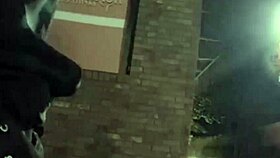 Risky bar blowjob and downtown sucking