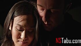 Asian hot wife in white lingerie kimmy kimm cheats on old husband