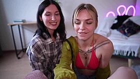 It's so nice meeting neighbors and cumming all over their beautiful faces