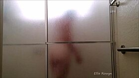 join ellie rowyn in the shower, she's shaking her ass