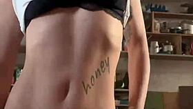 Young 18+ Girl Screwed Hard in Tight Ass Inside Her Father's Garage