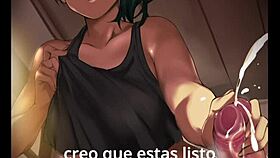 maki zenin gives jerk off instructions in spanish