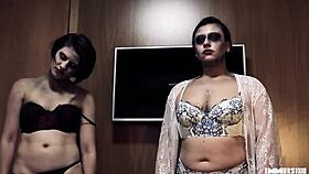 Two demonic ghosts giving ass in halloween special - Agatha Ludovino, Lady Snow, Brasil, Lord Kenobi