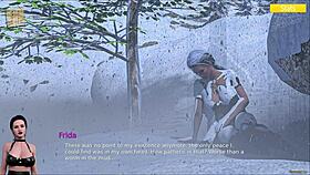 Exploring Rosewater Manor in this anime game.