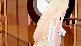 Blue archive seia in 3d cartoon hentai mmd animation