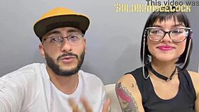 Tattooed girl starts with deepthroat