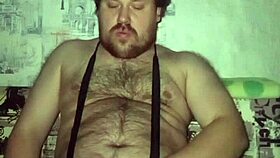 Russian gay masturbates his handsome cock and shakes his big balls