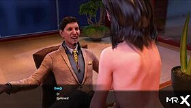 She spreads her legs showing pussy in fashionbusiness 😍