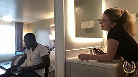 Gorgeous nympho Abby Adams got her sexy pretty face dicked by Rome Major