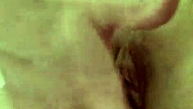 Teen girlfriend masturbates in shower, cream running down shaved legs