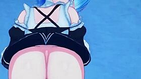 I can't beleive how innosent Rem turns into a naugty maid in Re Zero, it's so hot!