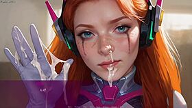 The unsatisfied wife mila ai gives a blowjob to her husband's friend in this 3d hentai