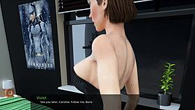 violet swallows big cum load after licking my ass in milfy city!