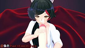 Go white girl, suck my cock in anime deepthroat!