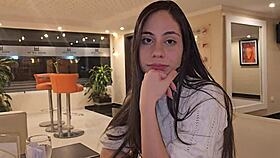 i meet an old friend at a hotel and she invites me to her room for sensual doggystyle