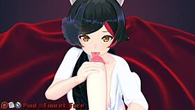 Go white girl, suck my cock in anime deepthroat!