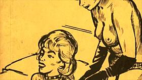 i love these vintage erotic drawings with comic cartoon anime hentai, they're so antique
