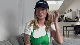 i'm the barista girl cheating while boyfriend's at work bet you'd fuck me better