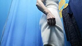Real Dressing Room Footage of Russian Milf Changing Clothes