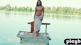 perfect ass european milf kenya posing outdoor and exposed beautiful natural body