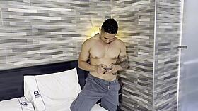 Feeling intense pleasure alone with two dildos