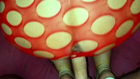 high heels and a bodysuit overexcited him to the point of a creampie 😍