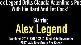 Watch me drill your pussy hard, alex legend tells claudia valentine.