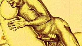 vintage erotic drawings from retro anime and cartoon styles in a unique antique collection