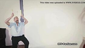 teen group in reality party explores sex ed with deep gagging and choking fucking