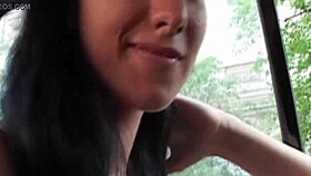 brunette ENJOYS a THREESOME