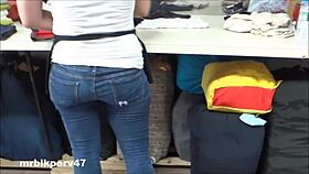 Sweaty Tight Asian Ass Caught on Hidden Cam