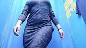 Real Dressing Room Footage of Russian Milf Changing Clothes