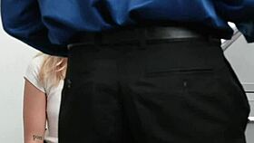 Abby Adams Gets Her Cootie Penetrated By The Lp Officers Man Meat Like A Spreadeagle.