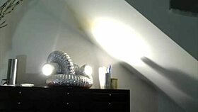 Olga from Buzzingbirdz is a MILF who squirts while cleaning the floor with a machine