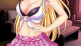 Sleeping next to a yandere neighbor in Busty Hentai game
