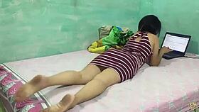 Stepbrother Seduces Blonde Stepsister for Big Ass Fucking Action