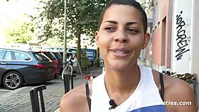 Ersties Daisy Bakes Novelties While Bent Over, Showing Big Natural Tits And Shaved Pussy Lips