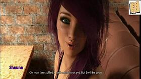 Chatting with gorgeous pink-haired MILF gets erotic!