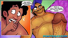 Young virgin in crossdressing loses his virginity to a male prostitute in bareback gay sex