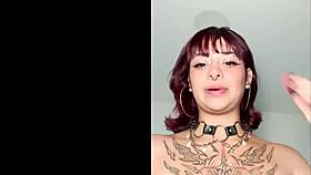 emo goth teen slut takes creampie in first porn casting!