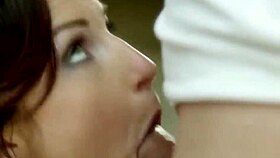 Evolution of cfnm blowjob styles with swallowing and cumshot sessions