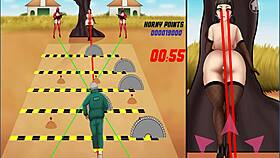 horny anime girl says 'fuck my ass hard and make me squirt'