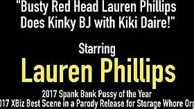Lauren Phillips Enjoys Kinky Blowjob with Kiki Daire.