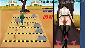 horny anime girl says 'fuck my ass hard and make me squirt'