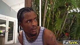 monster cock stretches yoga instructor katalina blue 😱