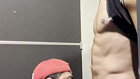 Gym Bathroom Encounter: Sucked Him, Tried Anal!